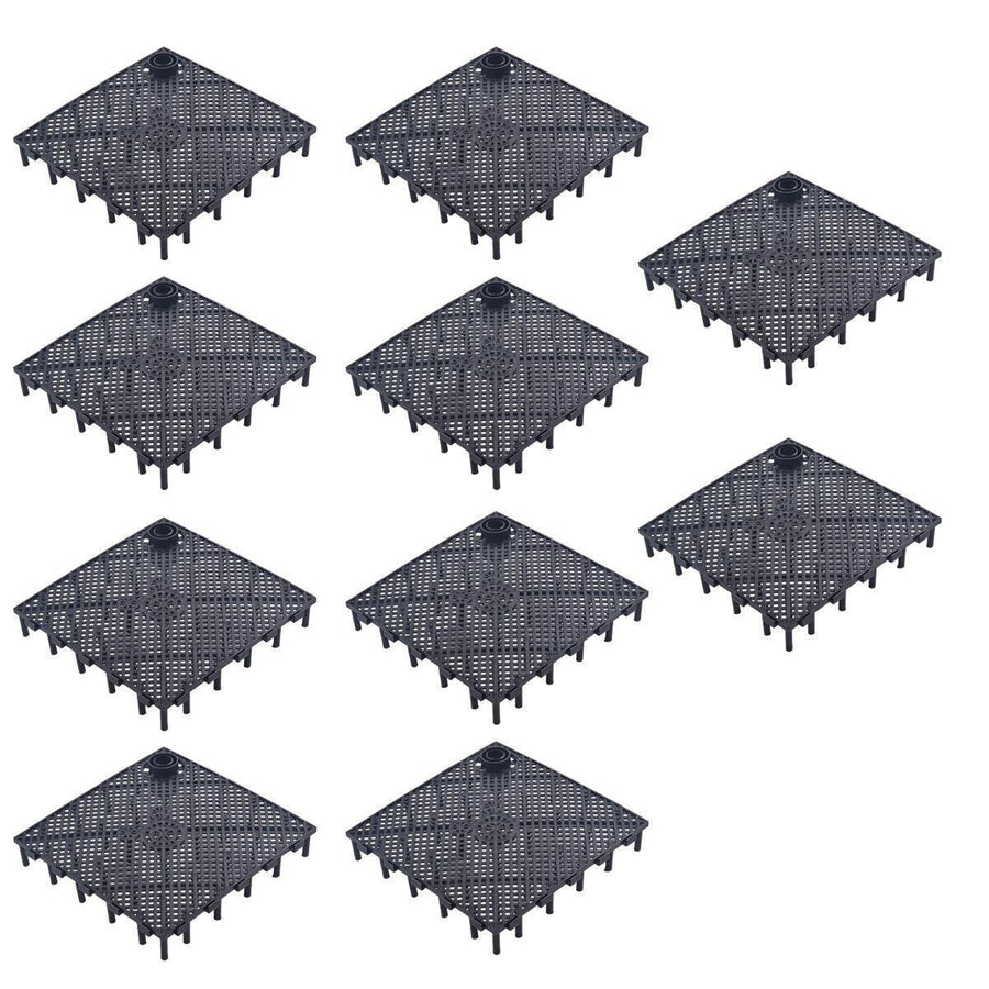 Premium Under Gravel Aquarium Filter Plates 10pcs - Black