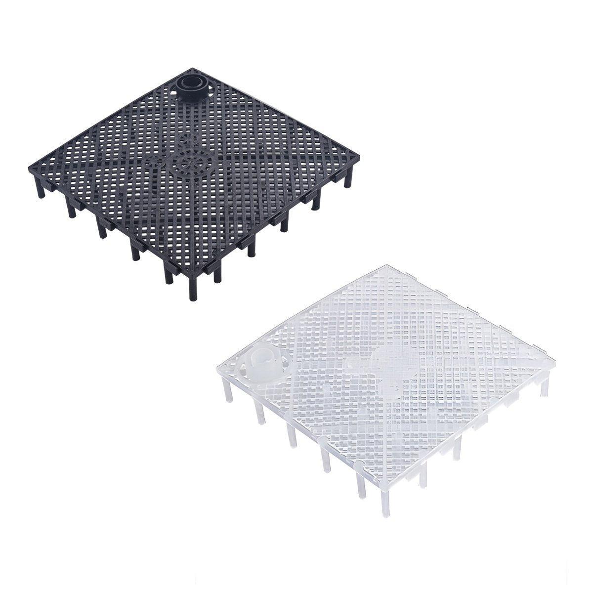 Premium Under Gravel Aquarium Filter Plates 10pcs - Clear