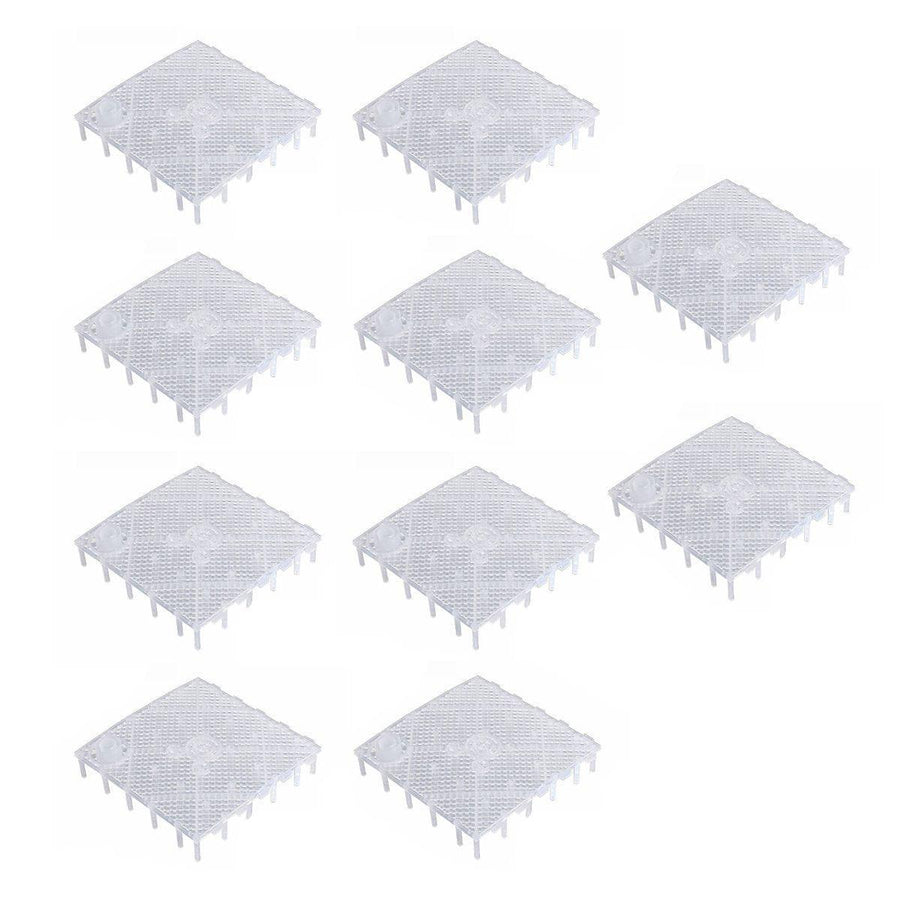 Premium Under Gravel Aquarium Filter Plates 10pcs - Clear