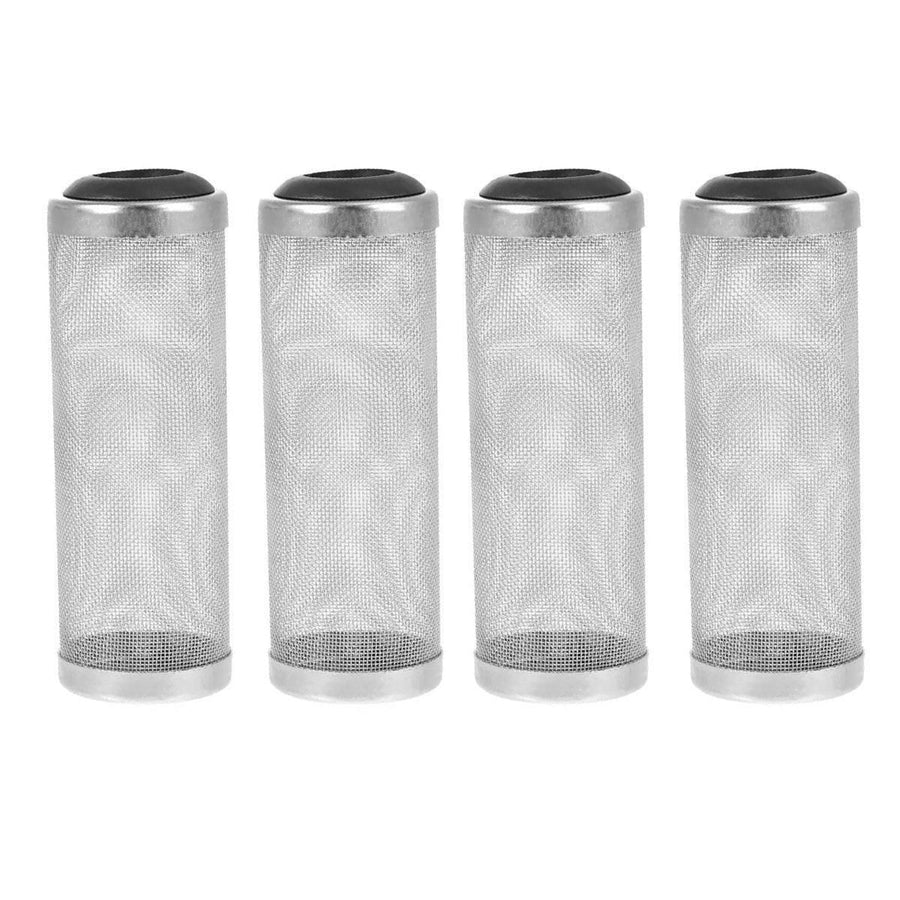 Premium Stainless Steel Shrimp Filter Guard 4pcs - Black 16mm