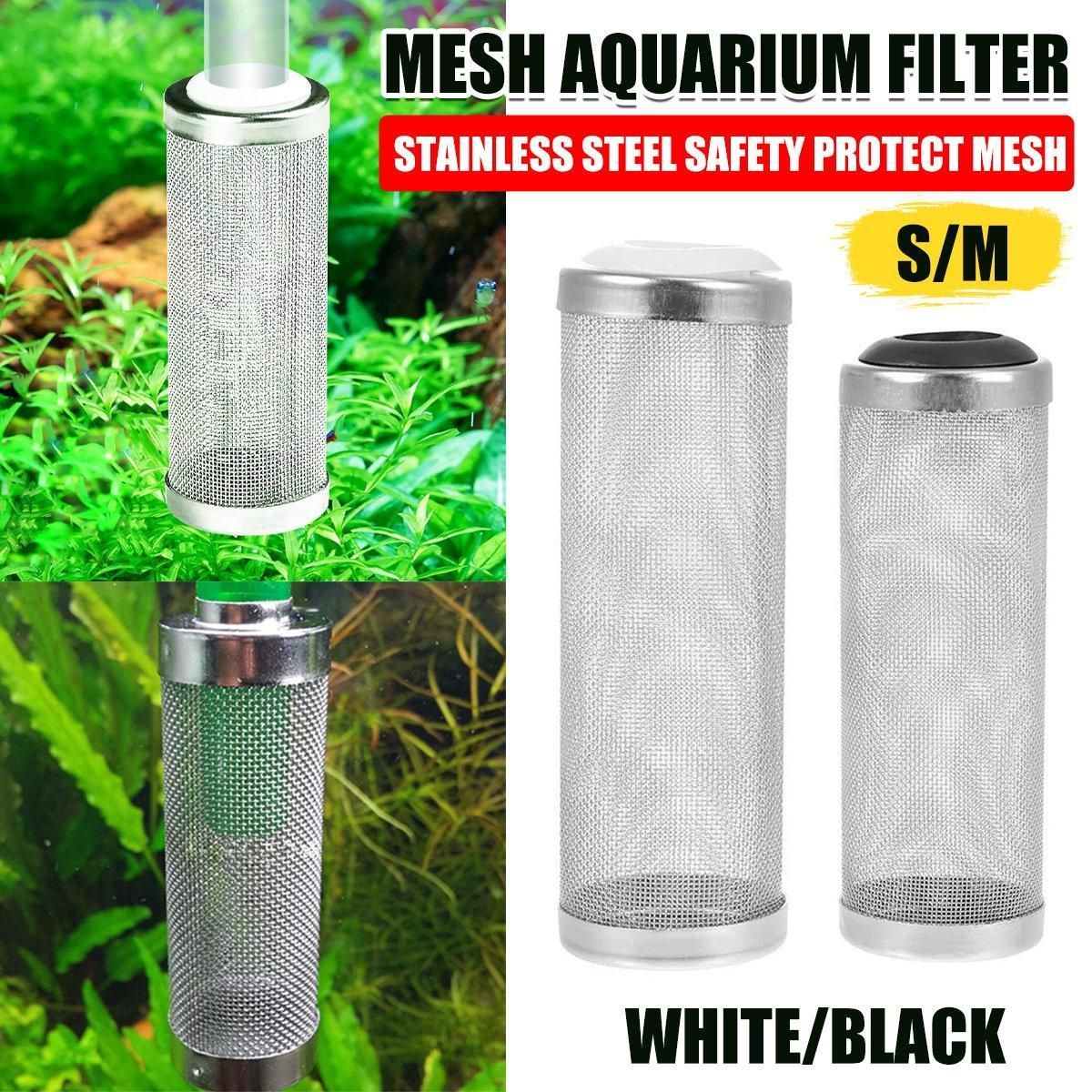 Premium Stainless Steel Shrimp Filter Guard 4pcs - White 12mm
