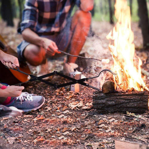 Folding Fireplace Tongs 66 cm - Durable Heat-Resistant Steel for Indoor/Outdoor Use - SuperSaverAU - view 2