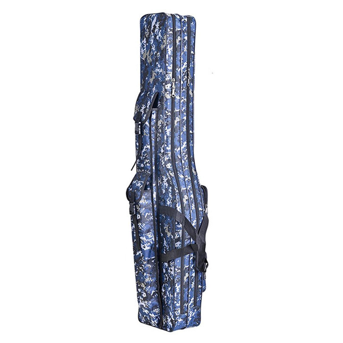 130cm Big Belly Fishing Tackle Bag Rod Storage Carry Case Outdoor Fishing Bag - Light blue camouflage - SuperSaverAU - view 2