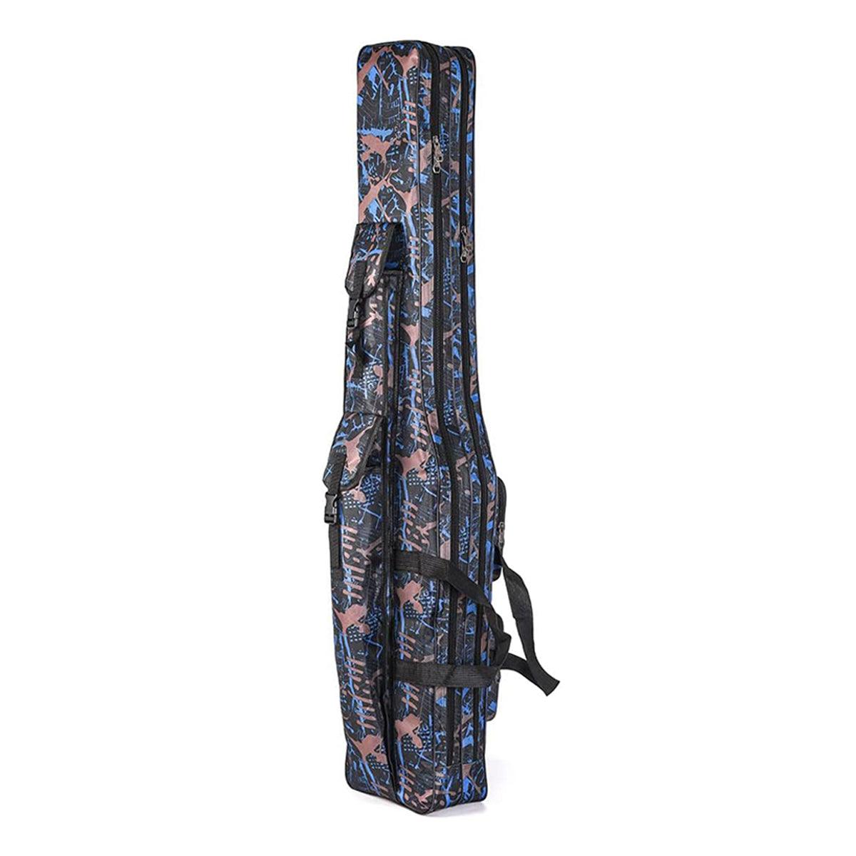 130cm Big Belly Fishing Tackle Bag Rod Storage Carry Case Outdoor Fishing Bag - Snake skin camouflage - SuperSaverAU - view 4