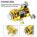 Mini Pen Fishing Rod Pocket Size Portable Telescopic Travel Fishing Pole Tool - Black - SuperSaverAU - view 3