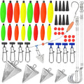 78pcs Fishing Gear Set Hooks Lures Baits Tackle Kit for Freshwater Saltwater - SuperSaverAU - view 1
