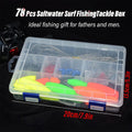 78pcs Fishing Gear Set Hooks Lures Baits Tackle Kit for Freshwater Saltwater - SuperSaverAU - view 2