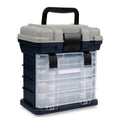 Premium Heavy Duty Fishing Tackle Box with 4 Removable Trays