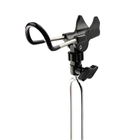 Premium Ground Insert Fishing Rod Holder Bracket - Black