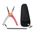 Aluminium Fishing Pliers Hook Remover Line Cutter Braid Mono Split Ring Fish Grip - Blue+Silver - SuperSaverAU - view 6