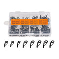 80 Fishing Rod Guide Set Tackle Tips Repair Kits Ring 8 Size Stainless Steel Box - SuperSaverAU - view 1