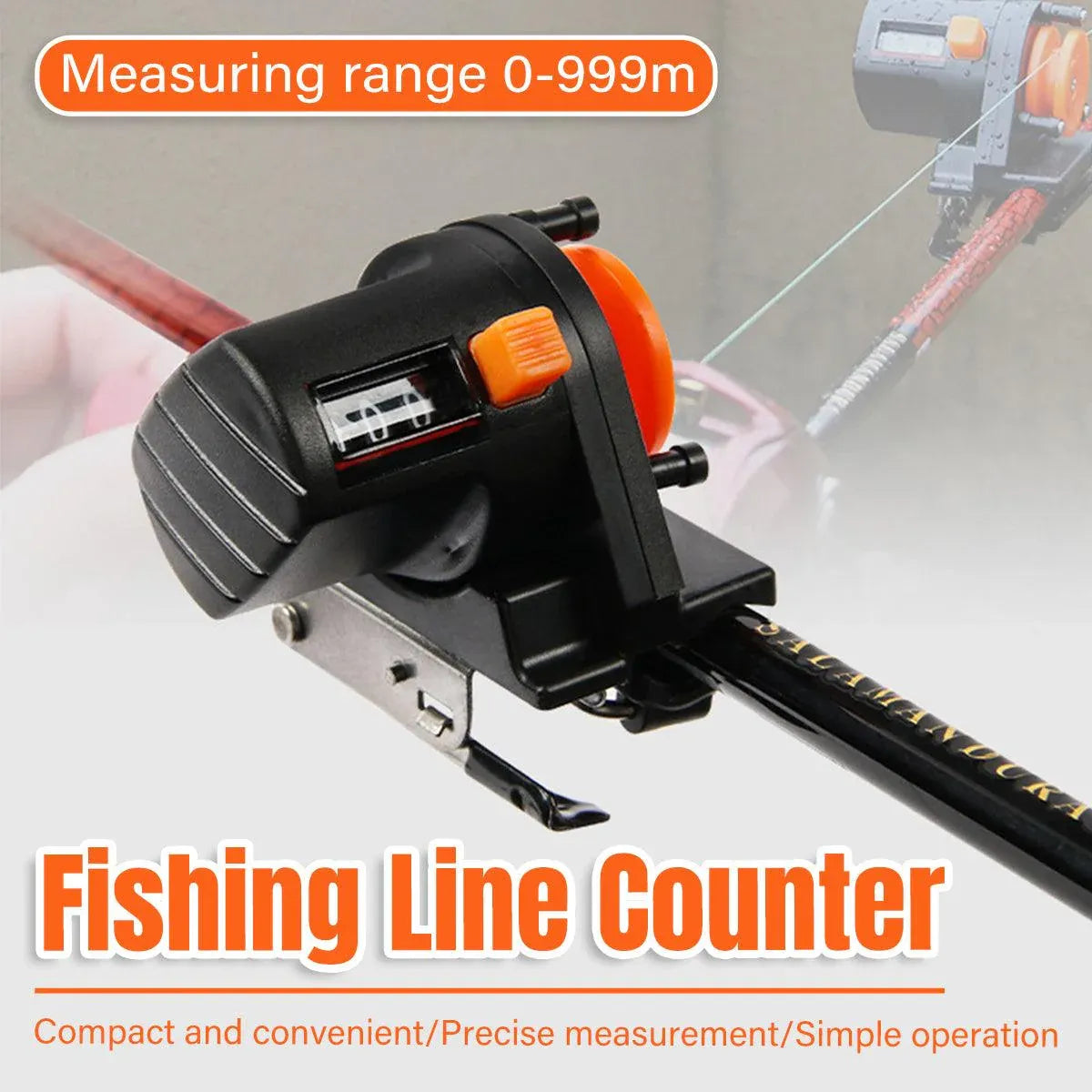 Premium Fishing Line Counter Tool - 0-999m