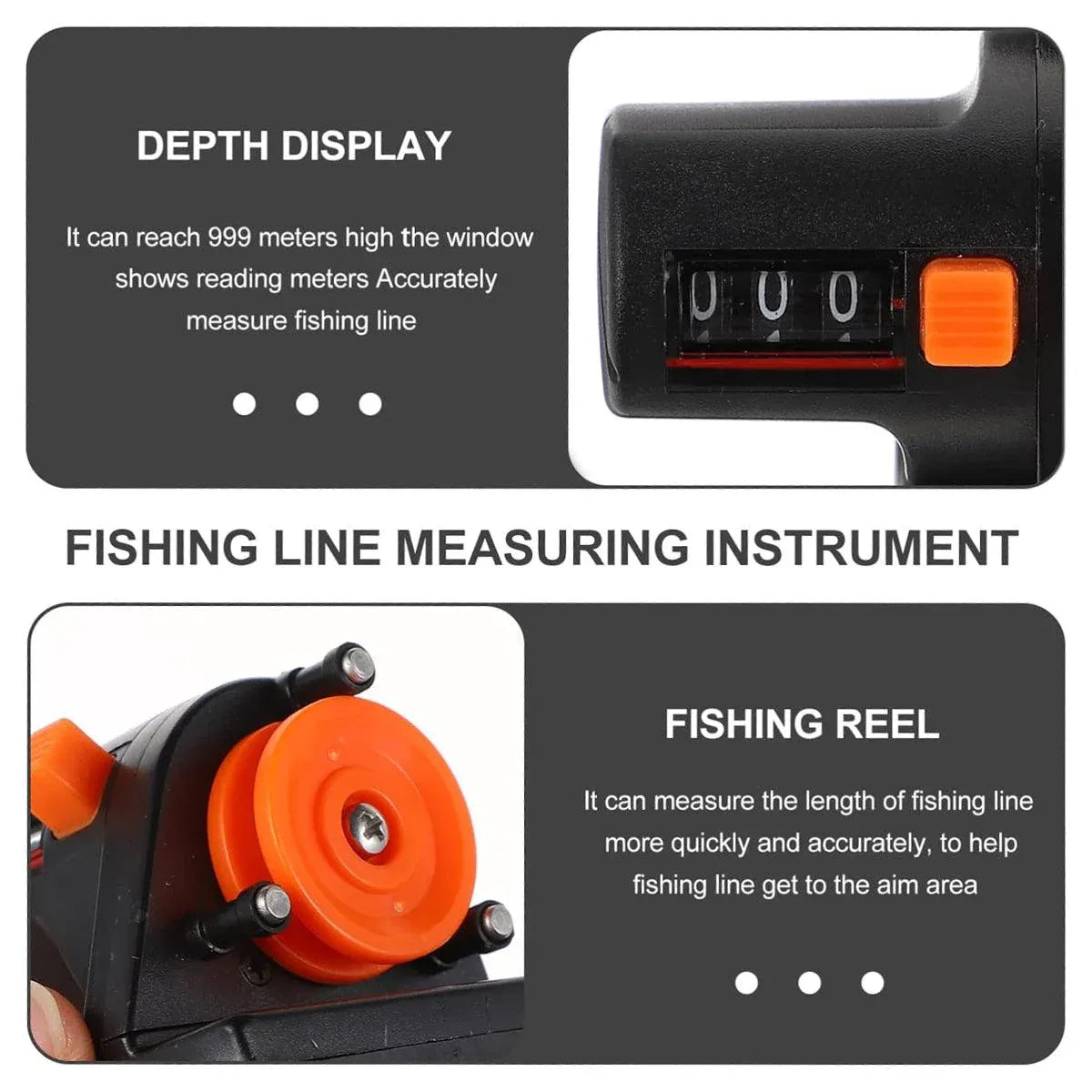 Premium Fishing Line Counter Tool - 0-999m
