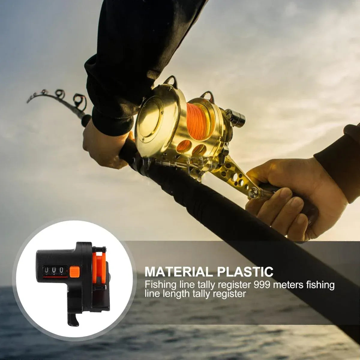 Premium Fishing Line Counter Tool - 0-999m