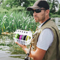 Premium Fishing Line Organiser Storage Box - 6 Spool