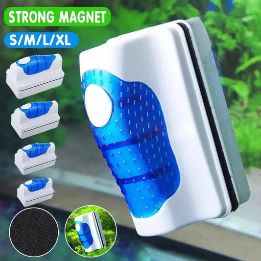 Aquarium Glass Cleaner Brush - XL Magnetic Algae Magnet with Floating Design