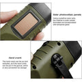 Premium Hand Crank Solar LED Emergency Flashlight – Black
