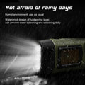 Premium Hand Crank Solar LED Emergency Flashlight – Green