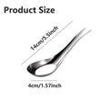 Premium SUS304 Stainless Steel Flat Bottom Soup Spoons – 10 Pack