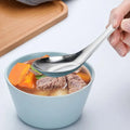 Premium SUS304 Stainless Steel Flat Bottom Soup Spoons – 10 Pack