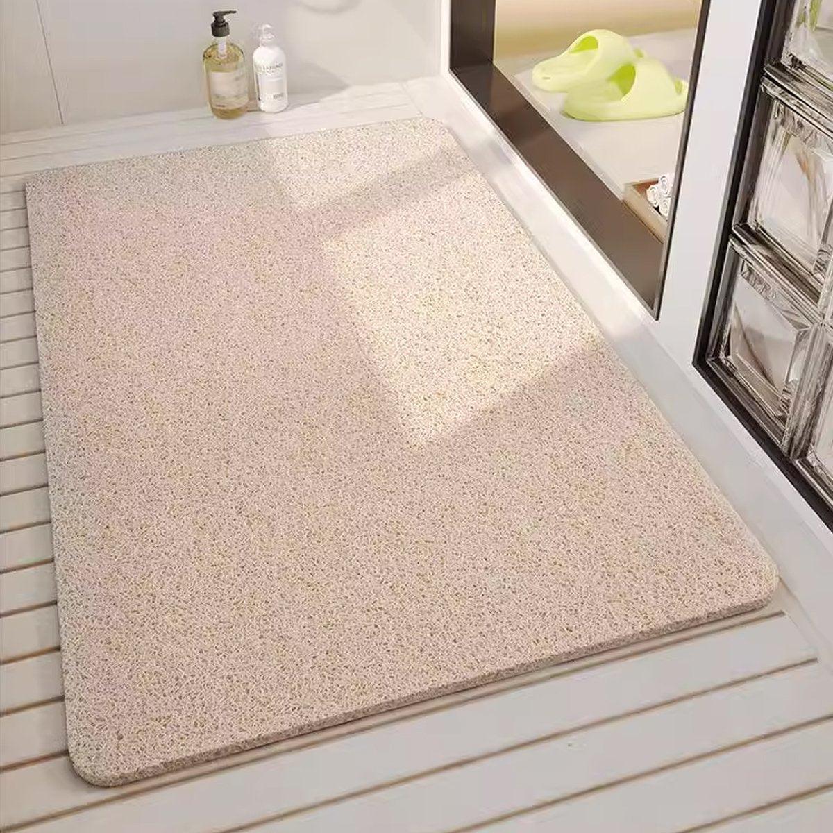 Premium Waterproof Non-Slip Bathroom Shower Mat – Cream 40 x 60cm