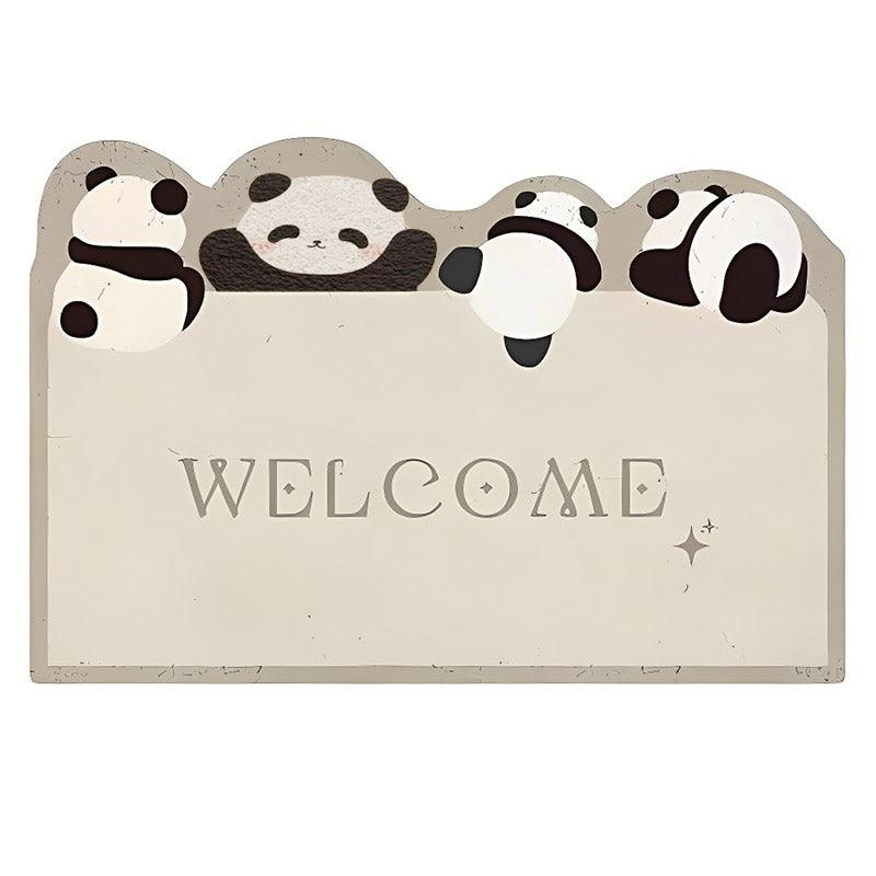 Cartoon Non Slip Household Silk Circle Floor Mat Durable Entryway Rug Can Be Cut - Dog - SuperSaverAU - view 3