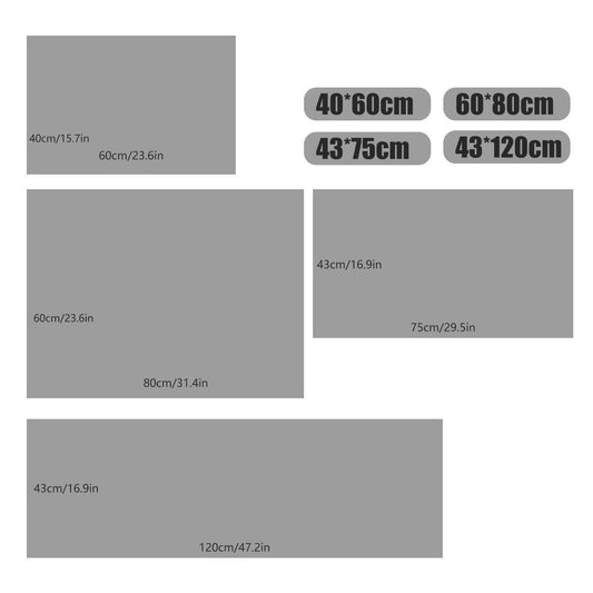 Waterproof Non-Slip Bathroom Shower Mat Anti-Slip Rug Toilet Floor Mat Washable - Grey-43*120cm