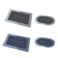 Premium Super Absorbent Diatom Mud Floor Mat – Blue Oval 50 x 80cm
