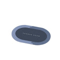 Premium Super Absorbent Diatom Mud Floor Mat – Grey Oval 50 x 80cm