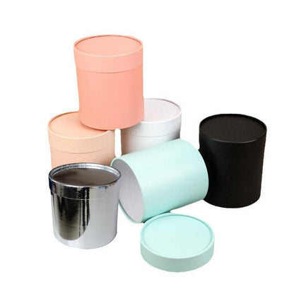 Round Hug Buckets 10pcs for Floral Arrangement Packaging - Purple