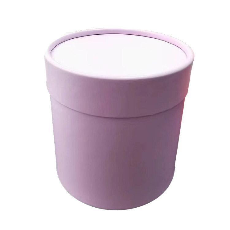Premium 10 Pack Purple Round Hug Bucket Flower Arrangement Boxes 12x12cm