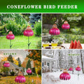 Premium Decorative Metal Flower Bird Feeder for Garden Hanging - 71.1cm