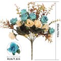 4pcs Artificial Flowers 13" Multicolour Floral Arrangement for Home Decor - SuperSaverAU - view 3