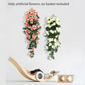2PCS Artificial Rose Garland Hanging Vines 90 cm - Red Silk Wall Decor - SuperSaverAU - view 3