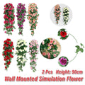 2PCS Artificial Rose Garland Hanging Vines 90 cm - Lifelike Wall Decor - SuperSaverAU - view 1