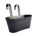 Premium Double Hook Hanging Planter Baskets – Black 3 Pack