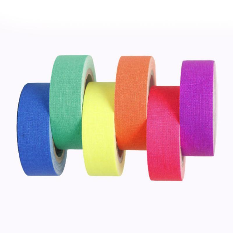 Premium UV Reactive Neon Tape Set with Removable Adhesive - 6 Rolls