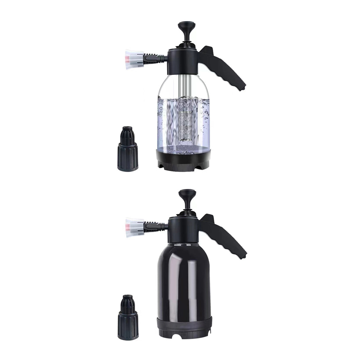 Premium 2L Handheld Car Wash Foam Sprayer – White with Adjustable Nozzle