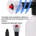 Premium 2L Handheld Car Wash Foam Sprayer – White with Adjustable Nozzle