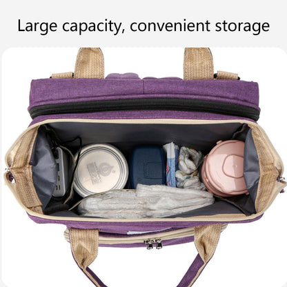 Foldable Travel Backpack with Portable Rest Mat - Grey