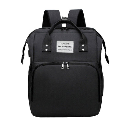 Foldable Travel Backpack with Portable Rest Mat - Grey