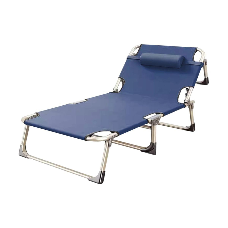 Premium Grey Multifunctional Folding Recliner Bed Lounge Chair 190x75cm 440lb Capacity