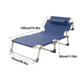 Premium Grey Multifunctional Folding Recliner Bed Lounge Chair 190x75cm 440lb Capacity