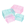 Collapsible Wire-Frame Pet Transport Cages - Small (5.11 x 7 x 5.11 in), 10pcs - SuperSaverAU - view 2