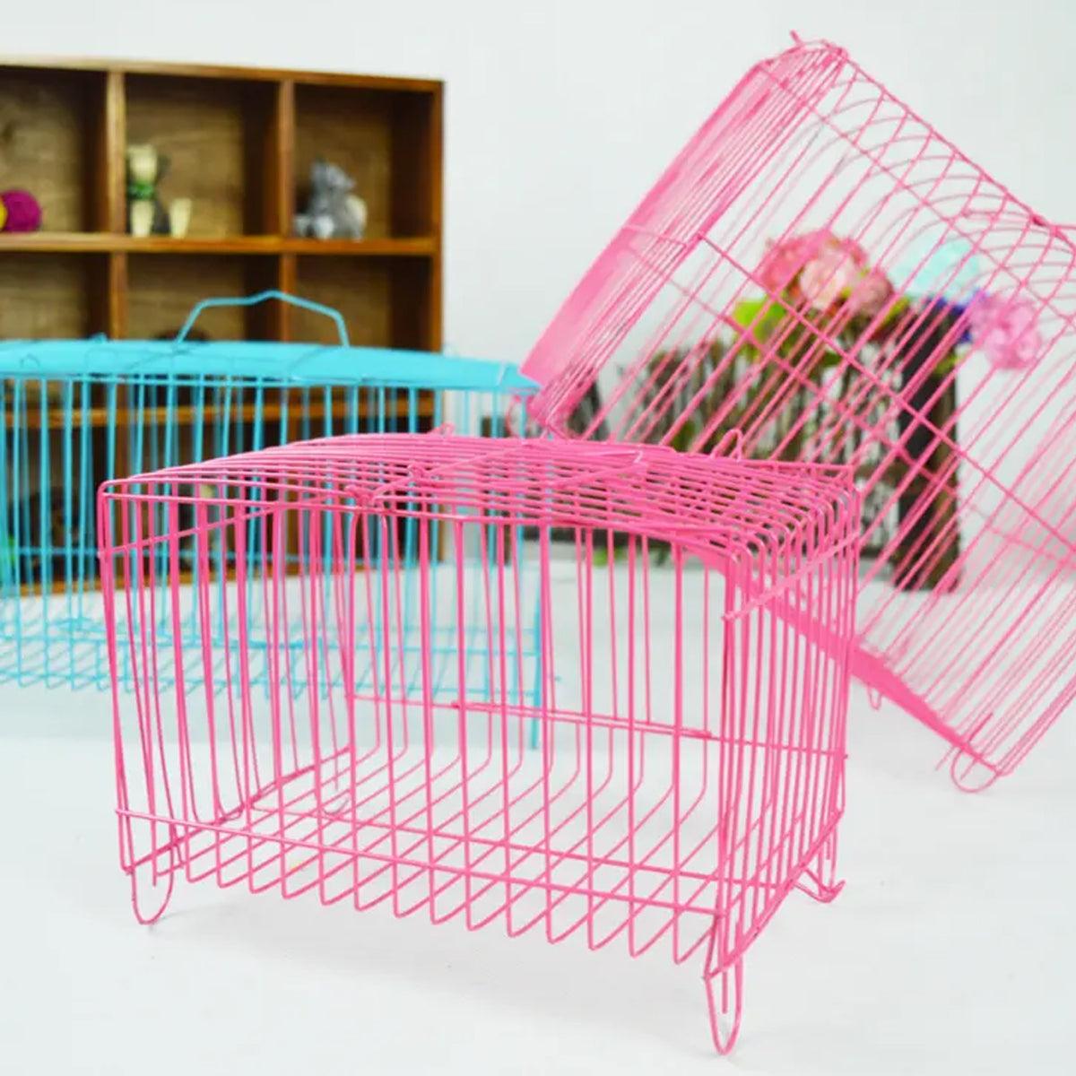Collapsible Wire-Frame Pet Transport Cages - Small (5.11 x 7 x 5.11 in), 10pcs - SuperSaverAU - view 4