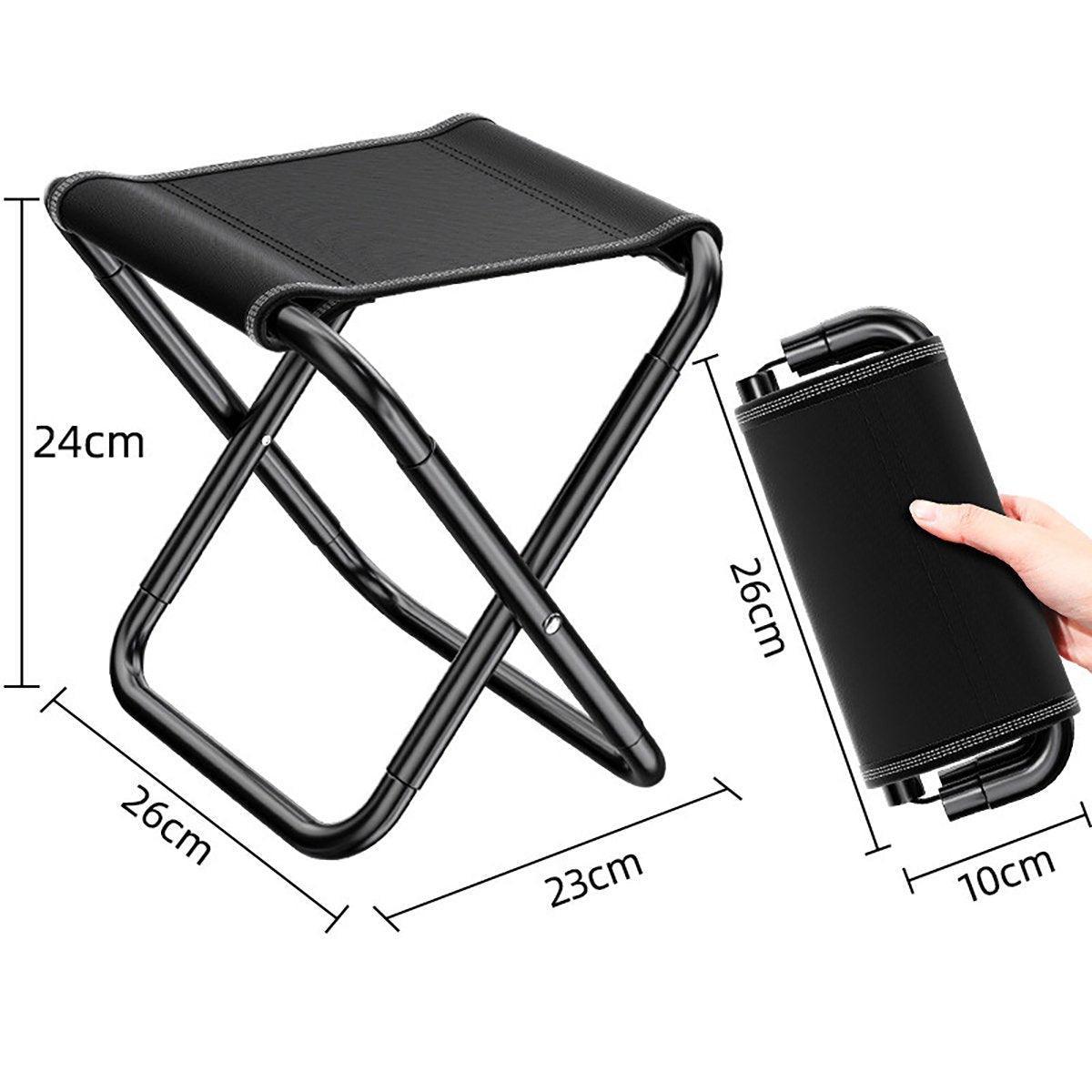 Premium Extra Large Portable Folding Camping Stool Travel Fishing Chair Mat
