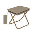 Premium Khaki Portable Folding Camping Chair Handbag Stool with Steel Frame