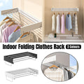 Invisible White Wall-Mounted Foldable Clothes Drying Rack - SuperSaverAU - view 1
