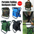 Premium Green 2 in 1 Folding Camping Chair Backpack Outdoor Stool 150kg Capacity