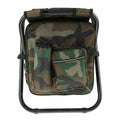 Premium Green 2 in 1 Folding Camping Chair Backpack Outdoor Stool 150kg Capacity